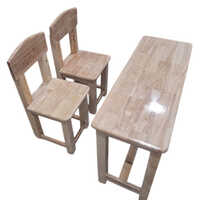 Rubber Wood Table With Chairs - Brand Name: Custom/generic