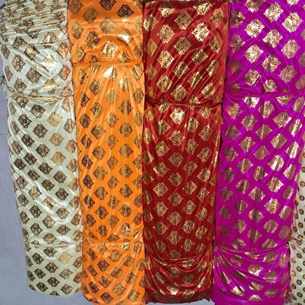 Lycra Foil Fabric for Mandap Tent Decoration with Mirror Shine Finish and Premium Stretch Look