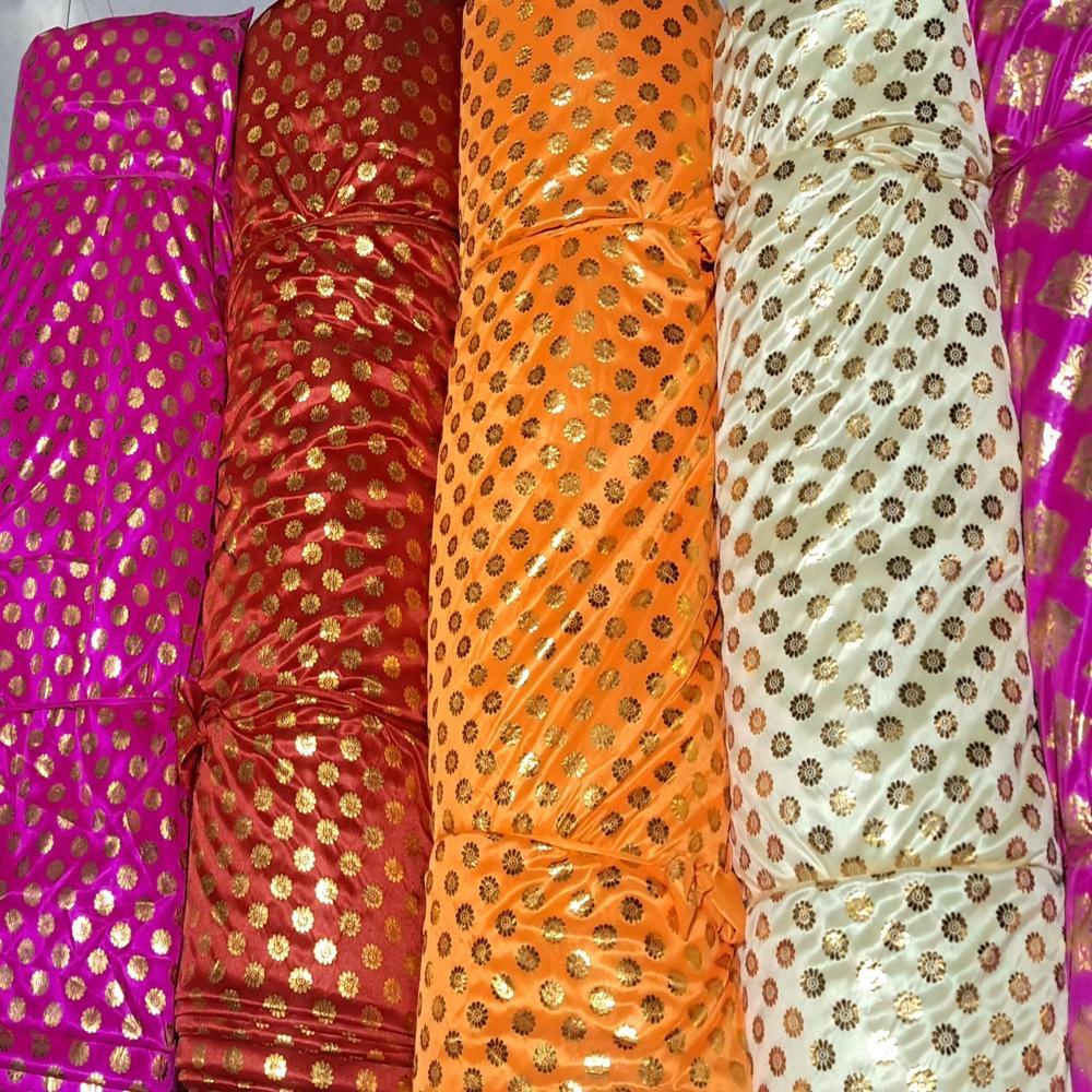 Lycra Foil Fabric for Mandap Tent Decoration with Mirror Shine Finish and Premium Stretch Look