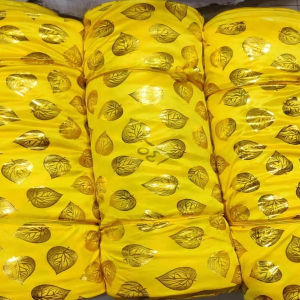 Lycra Foil Fabric for Mandap Tent Decoration with Mirror Shine Finish and Premium Stretch Look