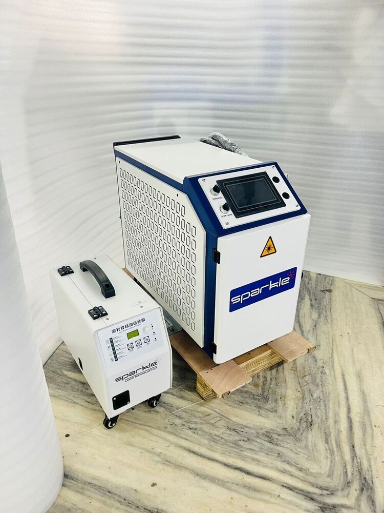 3 In 1 Laser Welding Cutting Cleaning Machine - Color: Blue