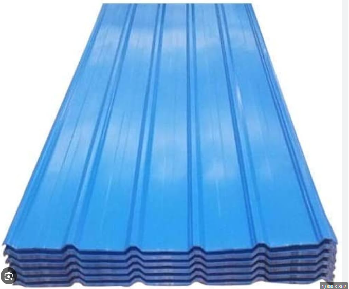Galvanized Iron Roofing Sheet - Color: Silver/grey
