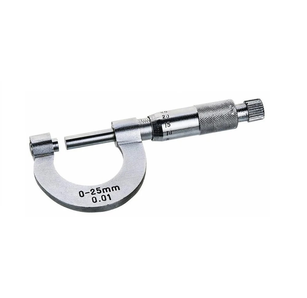 True Sense Aluminum Micrometer Screw Gauge SS 0-25mm, MM-02