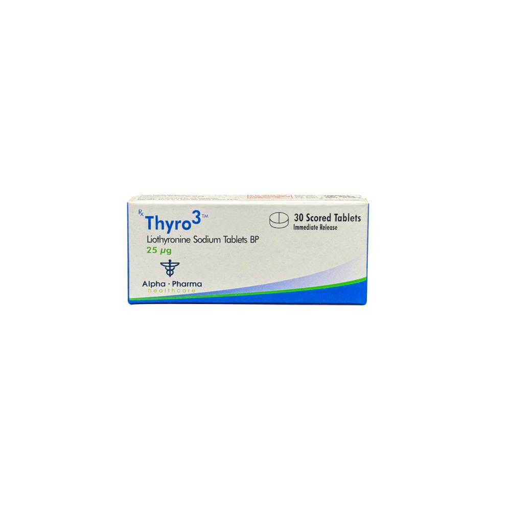 ALPHA PHARMA THYRO3, T3 25MCG