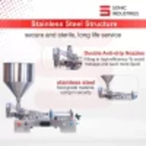 Pnemautic Paste filling Machine Double head  50 to 500 ML