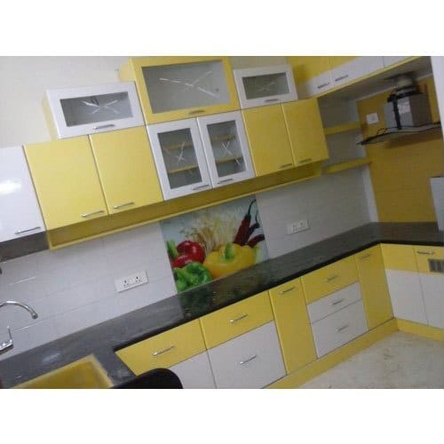 L Shaped Modular Kitchen