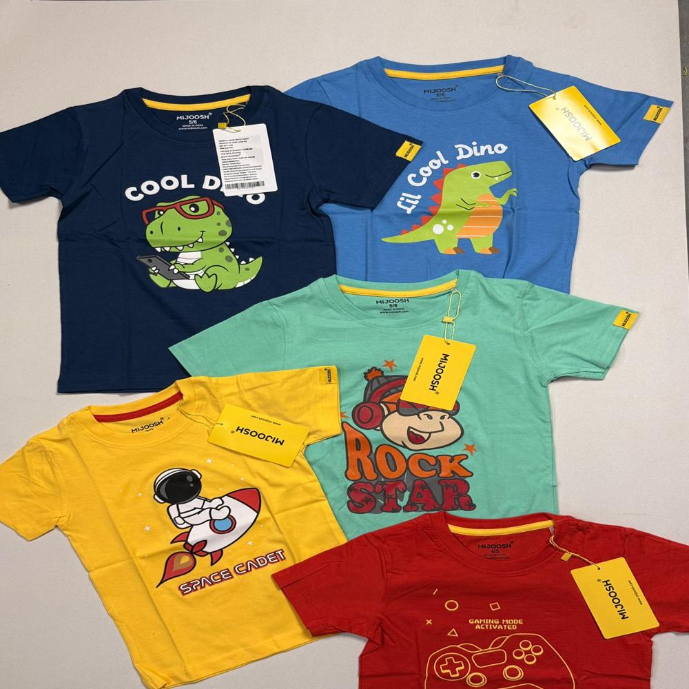 K22167 Boys and Girls Printed T-Shirts