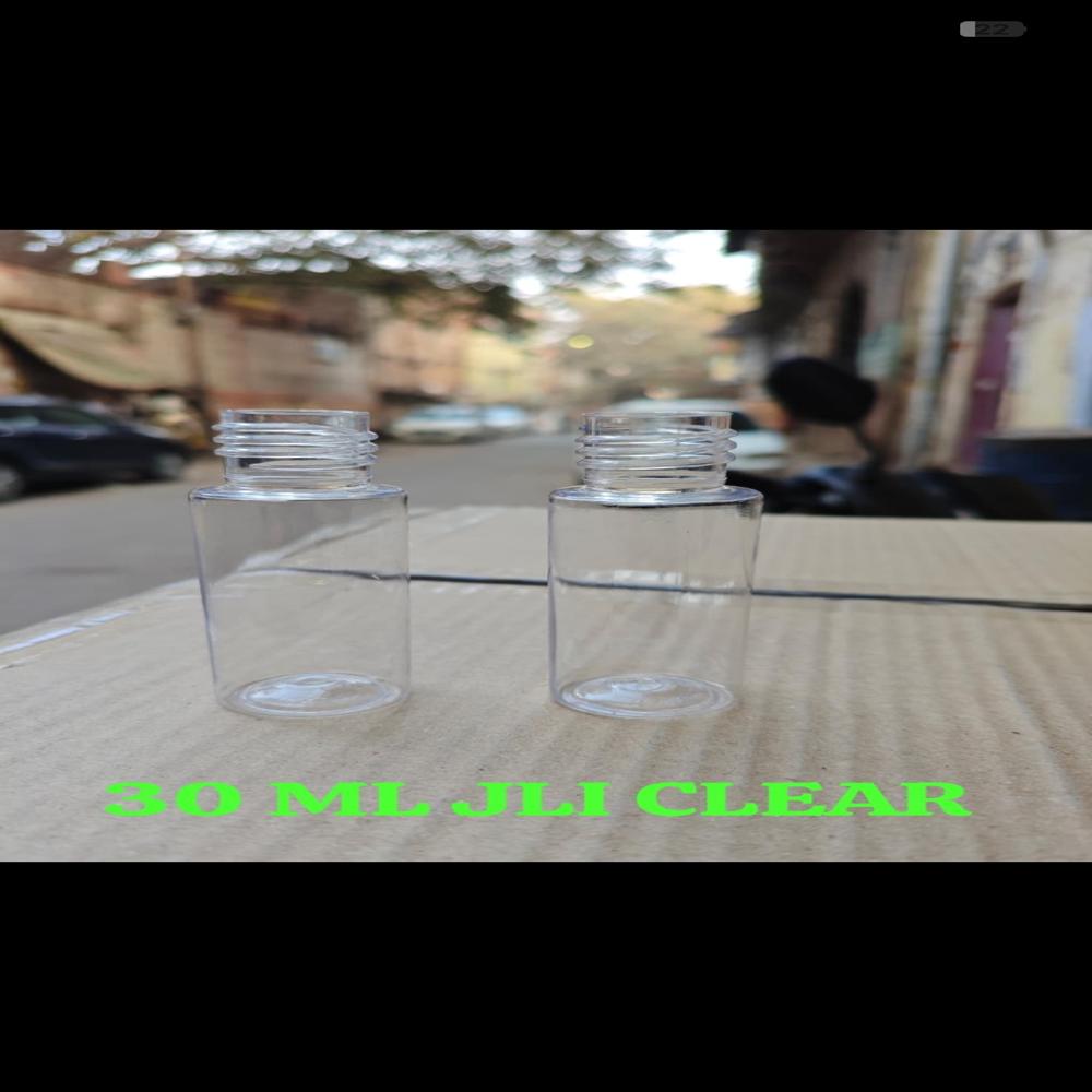 30Ml Jli Clear Pet Bottle - Color: Clear/Transparent