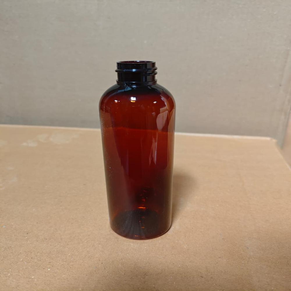 avon amber short neck pet bottle