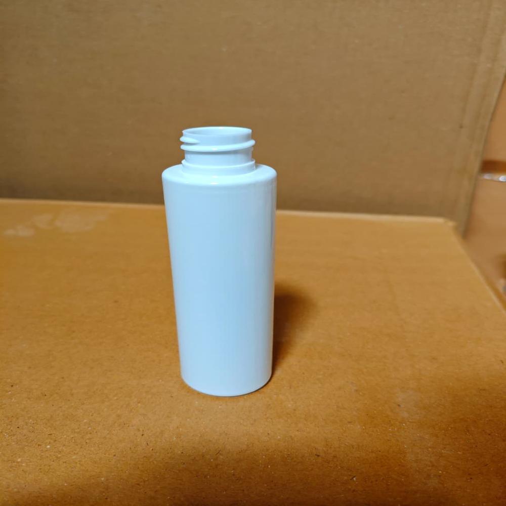 100 ml Sleek 24 mm Short Neck Bottle - Rigid HDPE, 39x39x94mm, White | Glossy, Leakproof, Screw Top, Recyclable