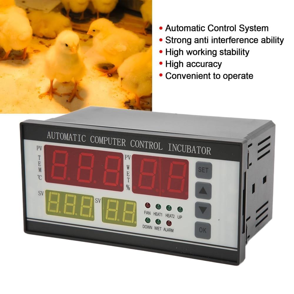 True Sense Egg Incubator Thermostat Controller With Temperature And Humidity Sensor, XM 18