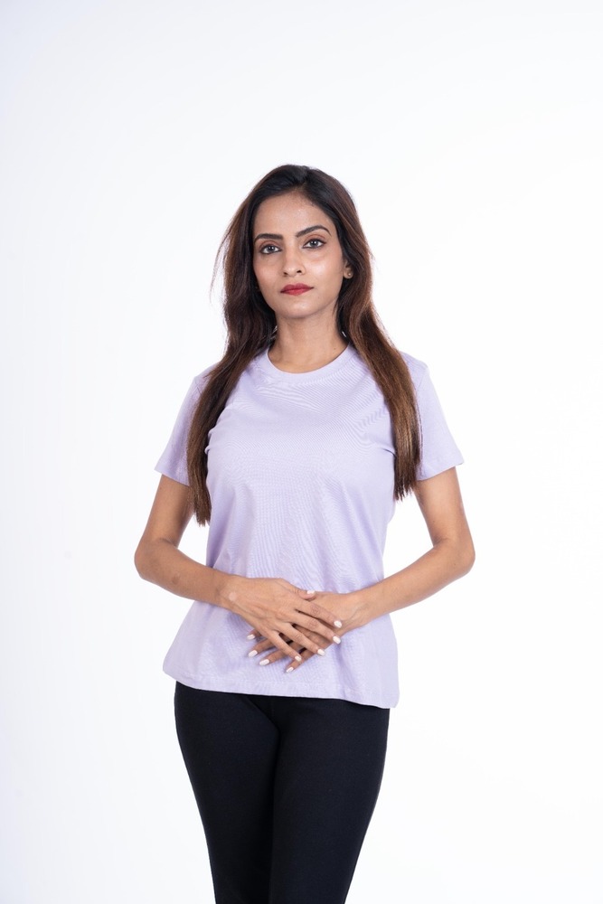 Womens round neck half sleeve T Shirts