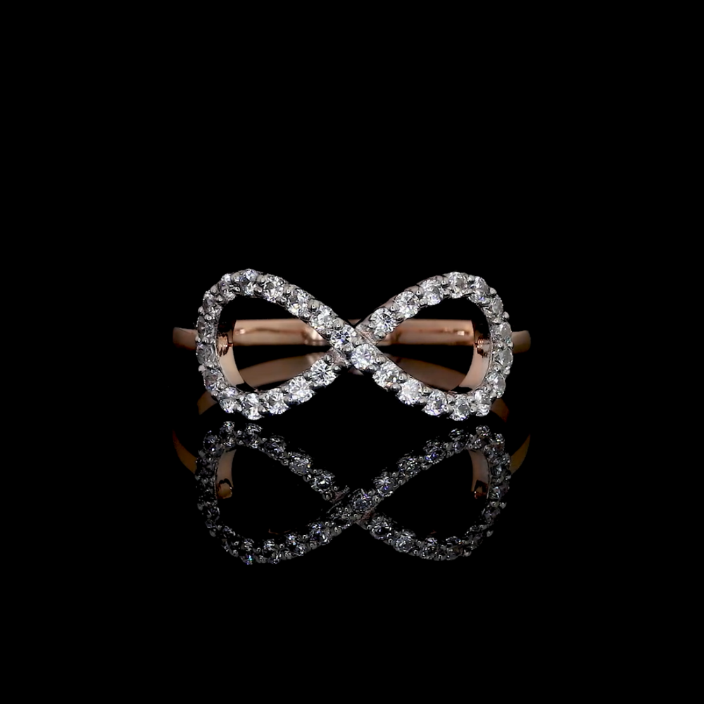 Eternal Sparkle Infinity Diamond Ring - Diamond Carat Weight: 18 Carat