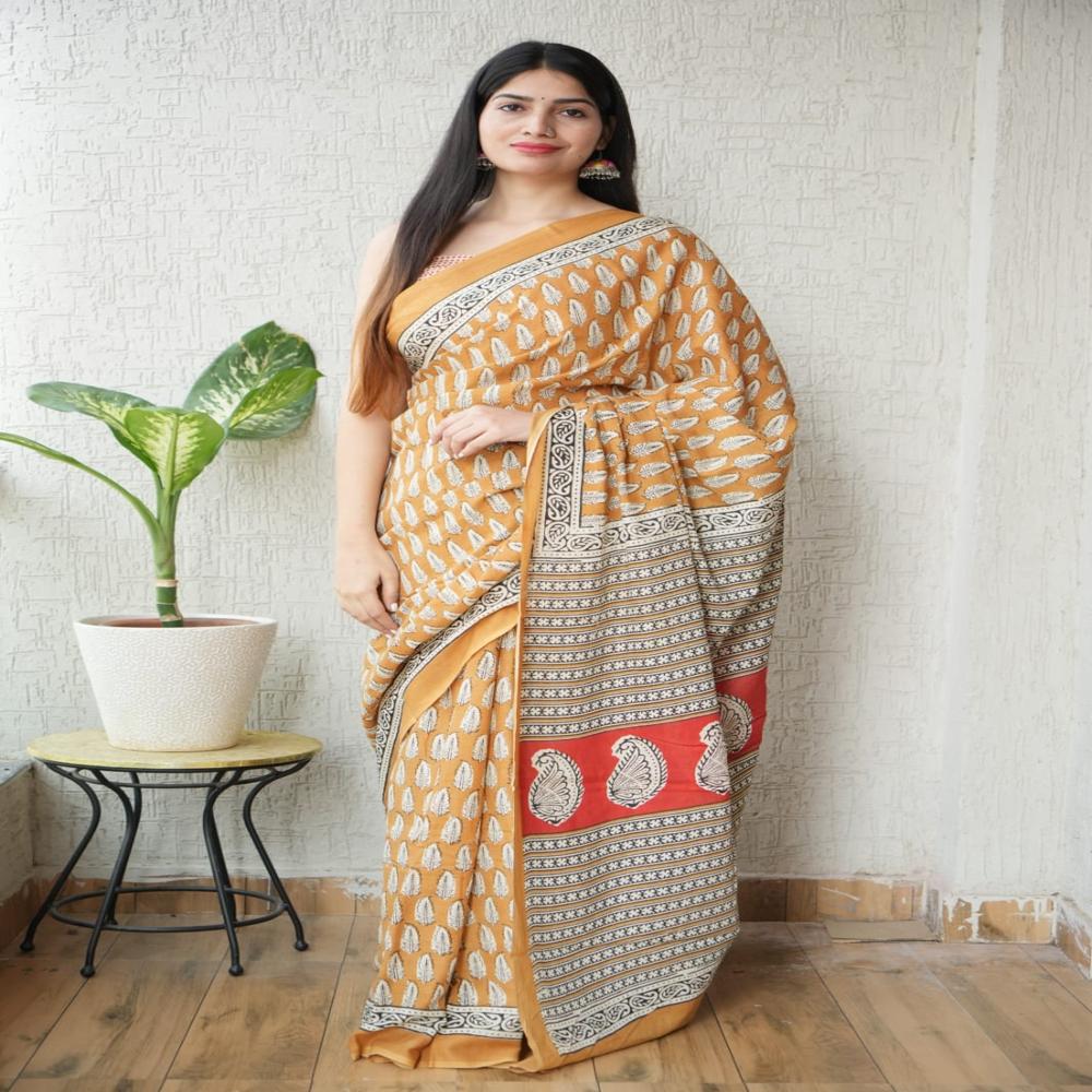 Bagru Printed Saree