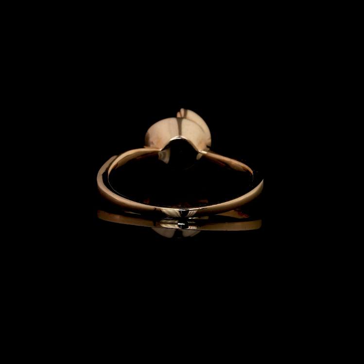 Rose Gold Spiral Cluster Ring