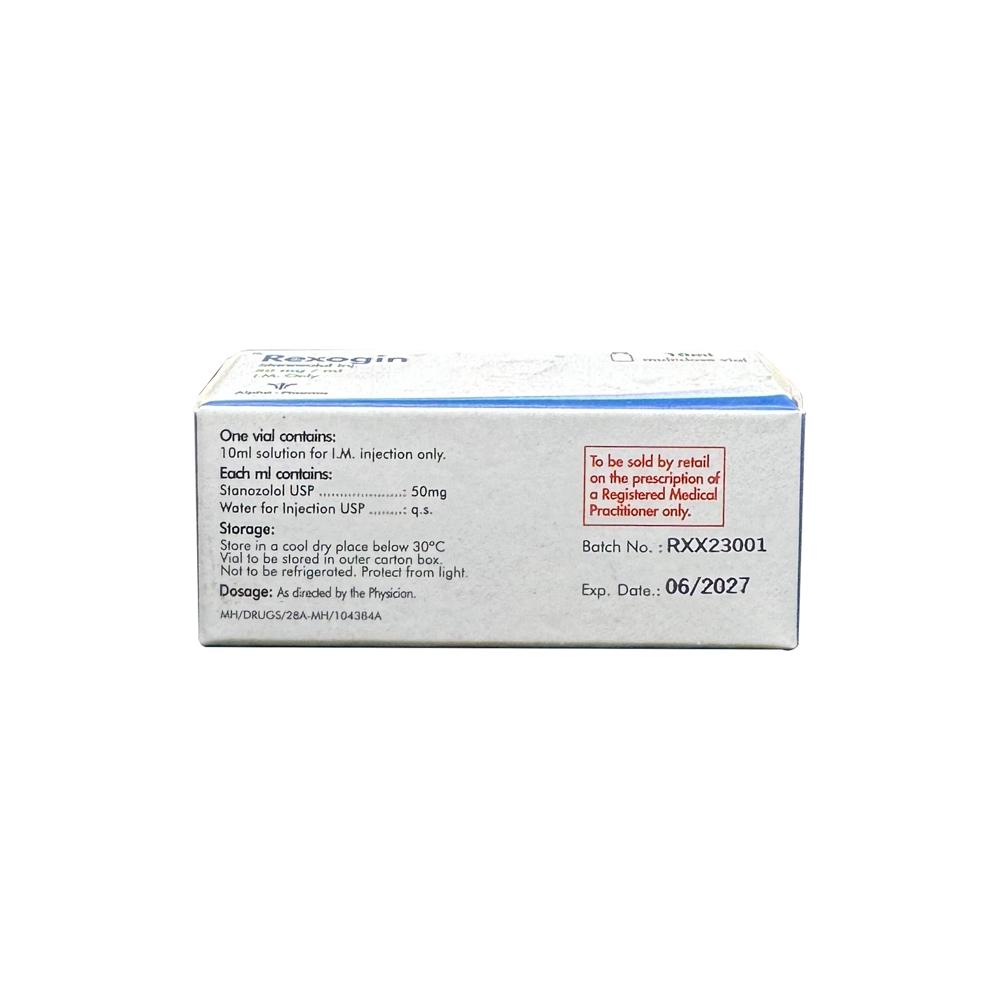 ALPHA PHARMA REXOGIN, STANOZOLOL 50MG/ML, WINSTROL, VIAL