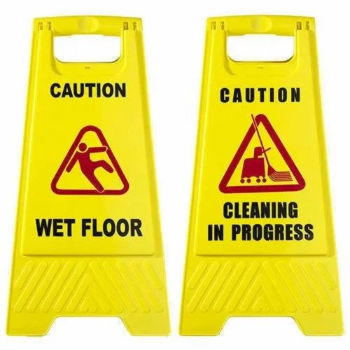 Caution Floor Stand - Material: Pvc