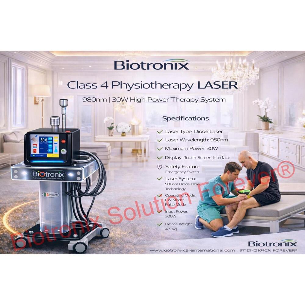 High Intensity Class 4 Laser Therapy Device for Physiotherapy Centers