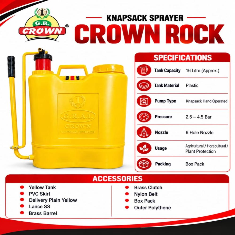 Crown Neo Rock Bearing Knapsack Sprayer