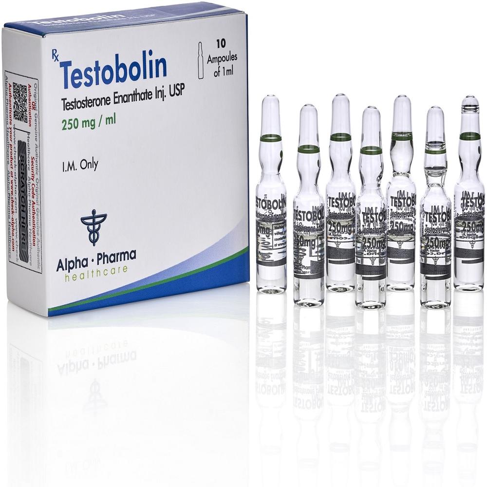 ALPHA PHARMA TESTOBOLIN, TEST E 250MG AMPOULES 