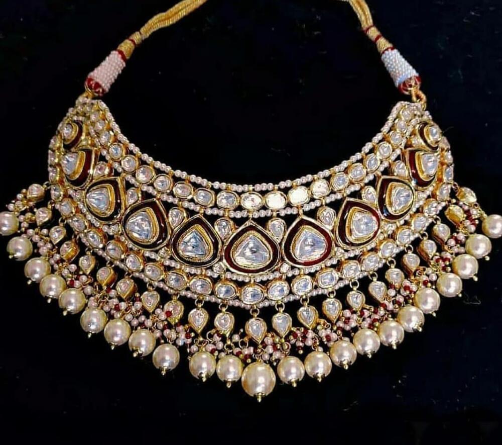 Cuff Choker With Real Uncut Diomonds