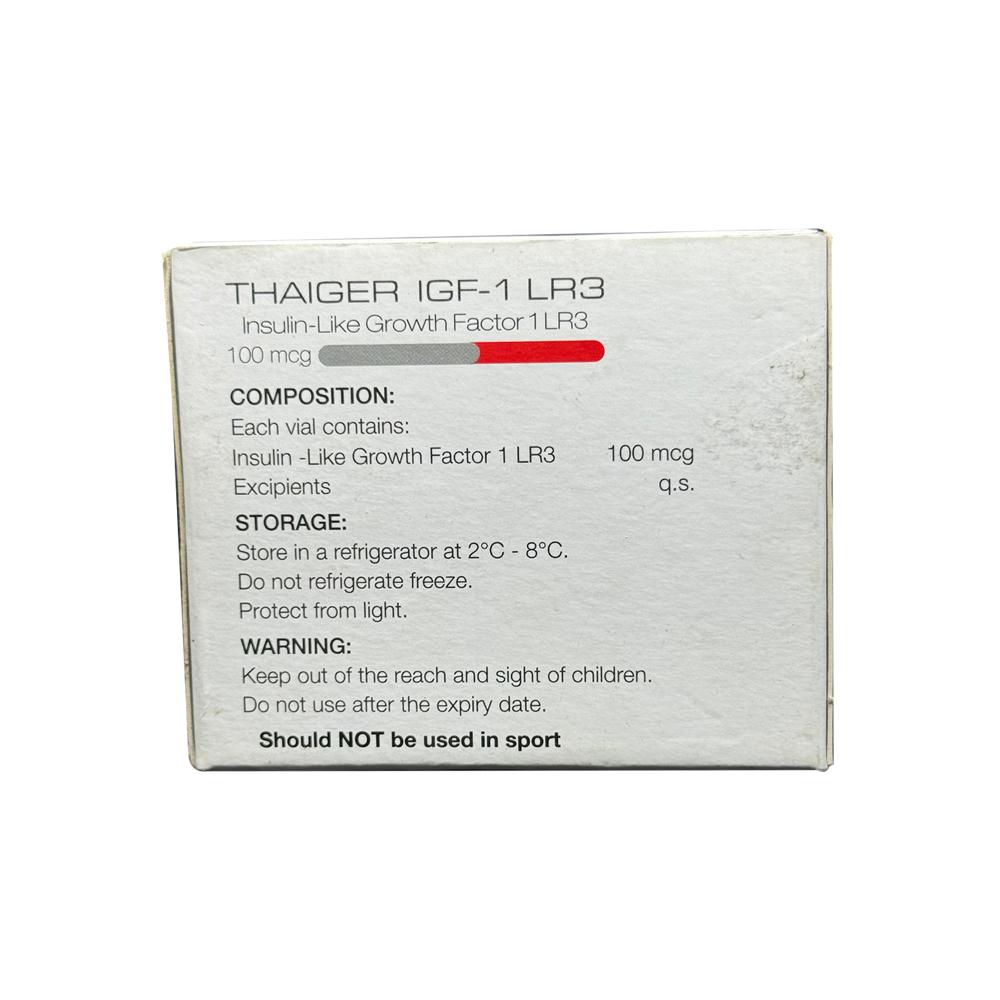 THAIGER PHARMA IGF-1LR3, 100MCG X 5 VIALS