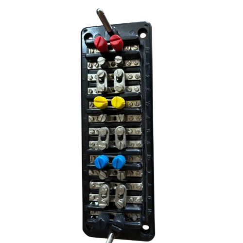 3 Phase 4 Wired Compact Front Connected Link Type Test Terminal Block