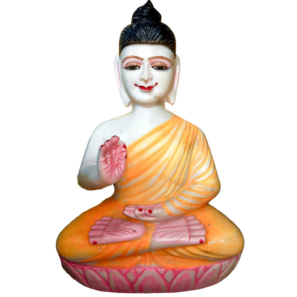 White Marble Gautam Buddha Statue