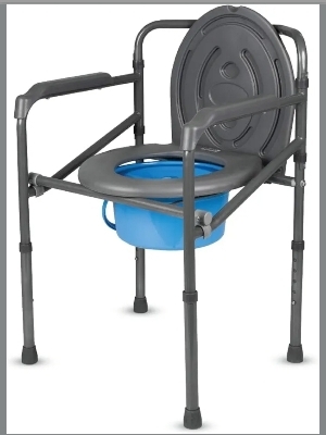 Height Adjustable Commode Chair