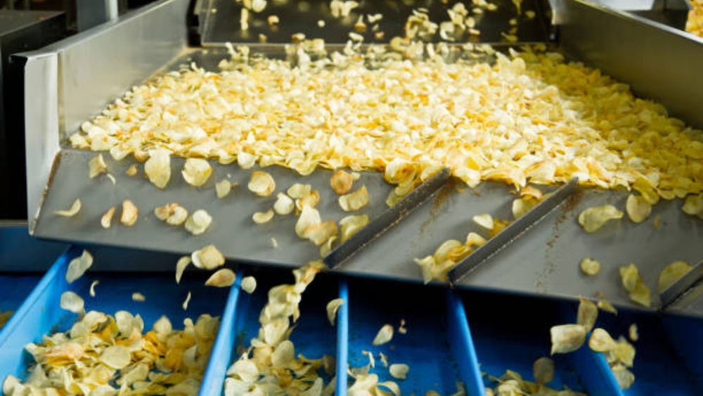 Potato chips making machine
