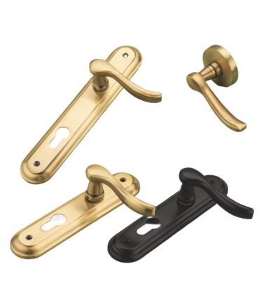 Shot Brass Mortice Handles