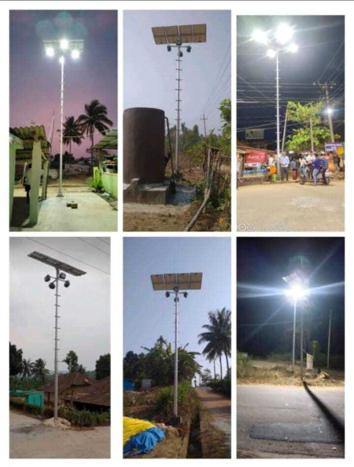 Solar Mini Mast Street Light System