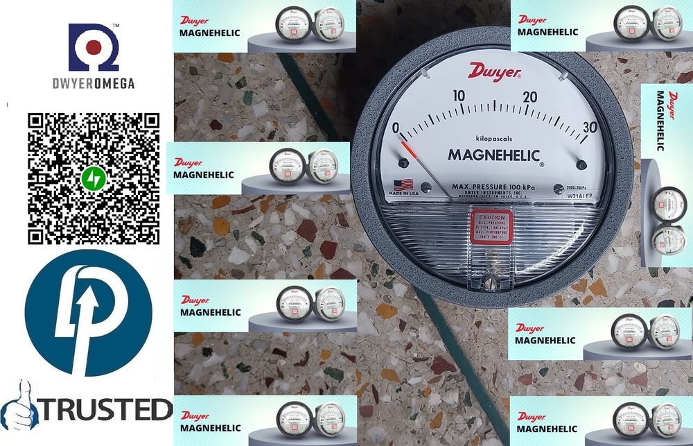 Dwyer 2300-60PA Differential Pressure Gage Range 30-0-30 Pa