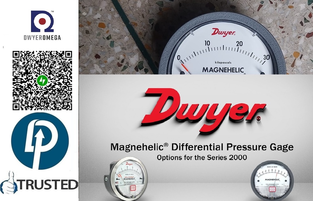 Dwyer 2300-60PA Differential Pressure Gage Range 30-0-30 Pa
