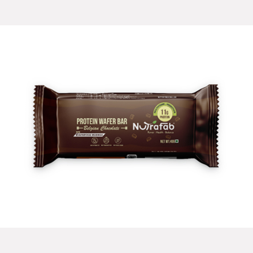 Nutrafab Protein Wafer Bar Belgian Chocolate - Best Before: Best Before 12 Months From Manufacture
