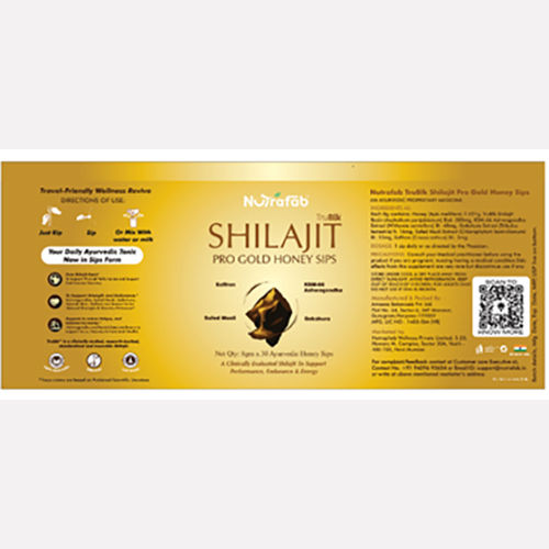 Nutrafab TruBlk Shilajit Pro Gold Honey Sips