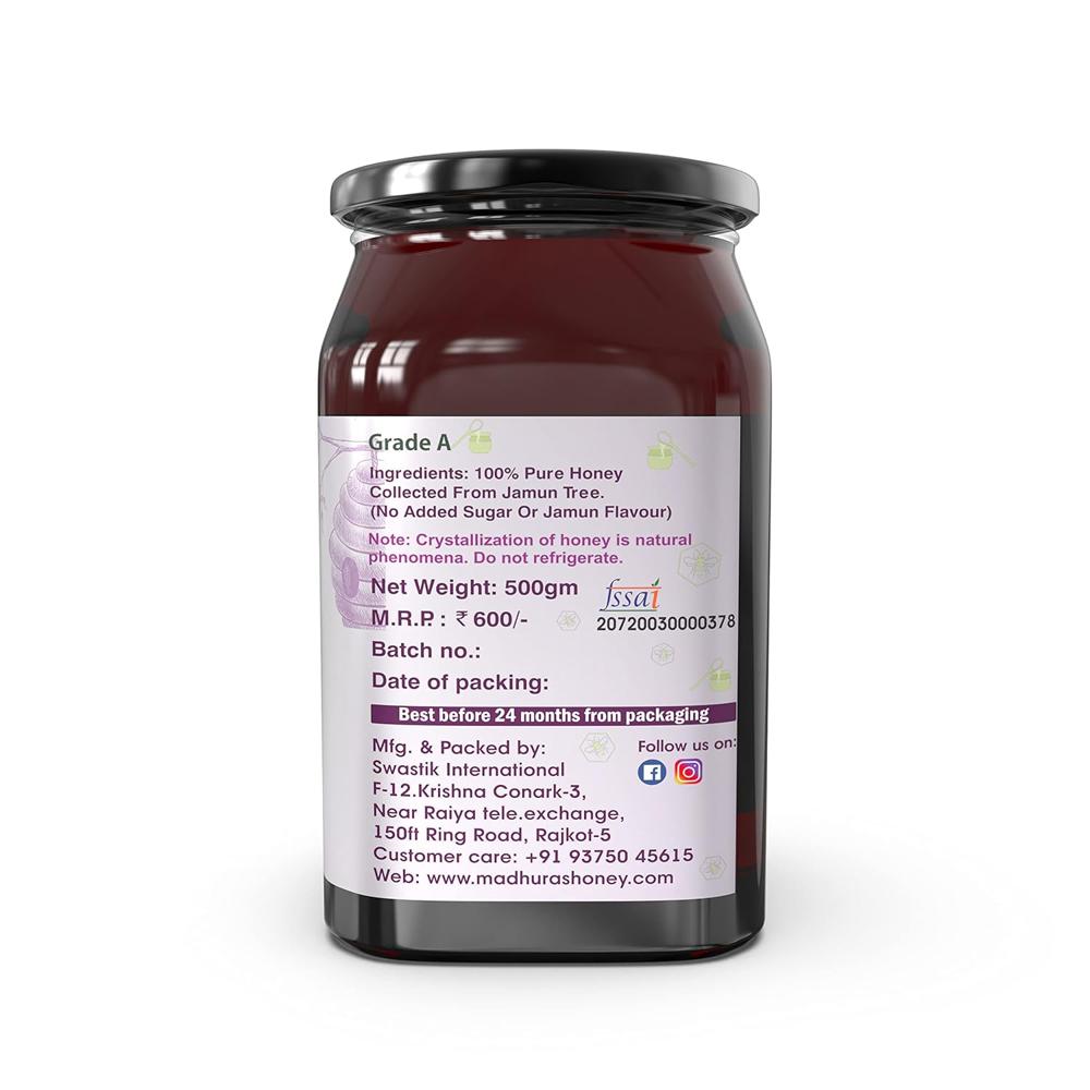 Raw Honey Van Madhu Jar