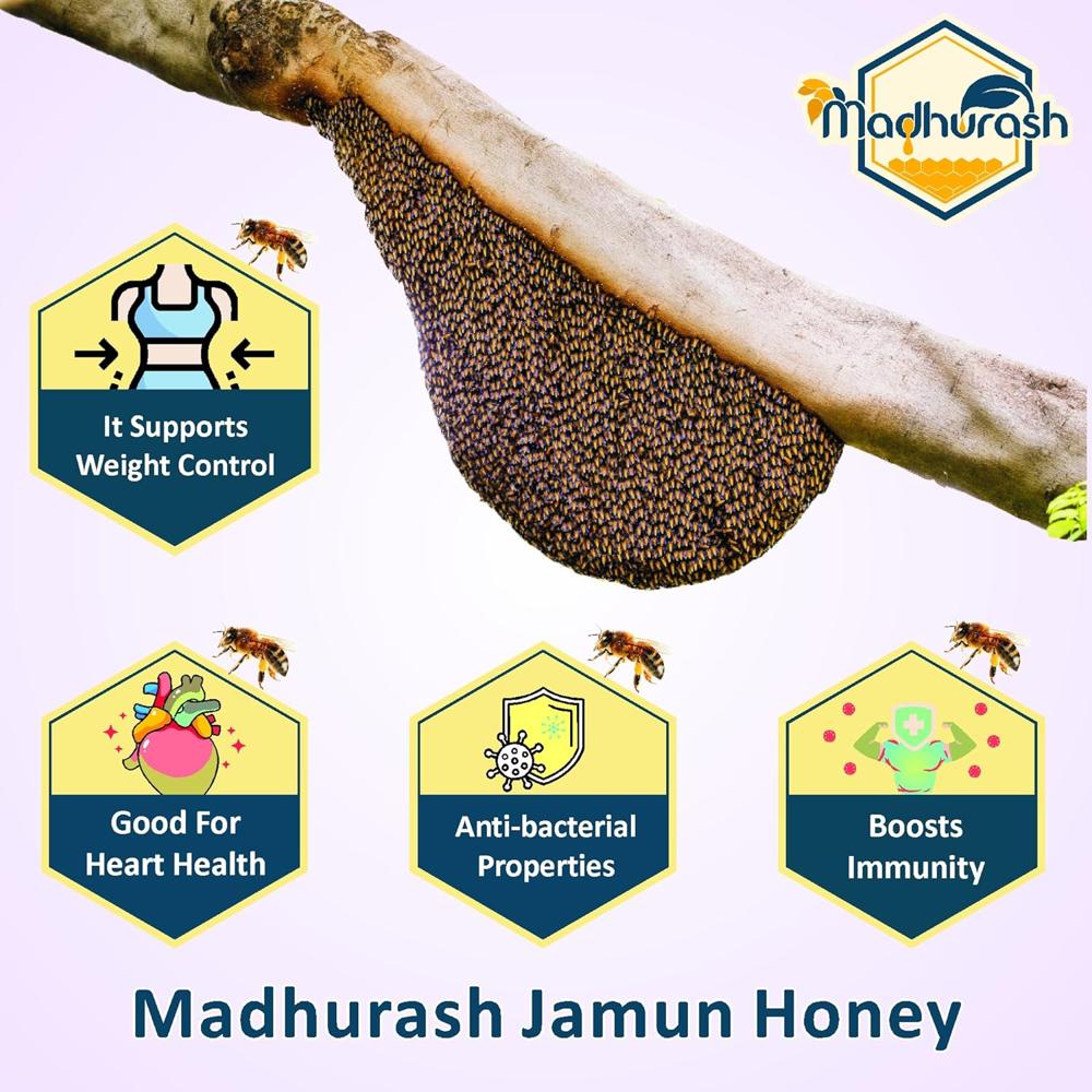 Raw Honey Van Madhu Jar