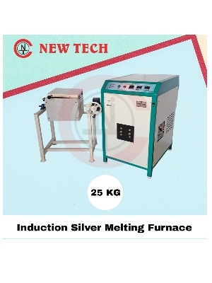 Induction silver melting furnace 25 kg