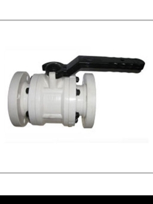 PP Three Piece Flange End Ball Valve