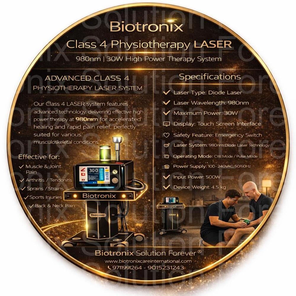 High Power Class 4 Laser Therapy Device for Muscle Injury Treatment