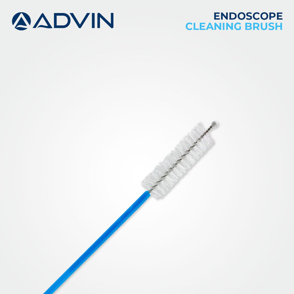 Endoscope Cleaning Brush - Manual Operation, Non-slip Fluorescent Design | Effectively Cleans Endoscope Channels And Valves With Rounded Tip