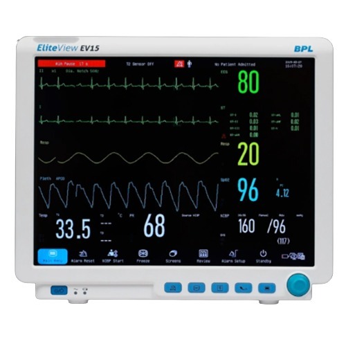 BPL Medical Technologies EliteView EV15 Patient Monitor With ECG