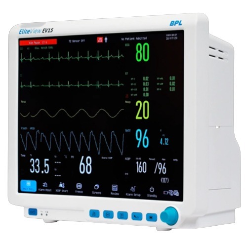 BPL Medical Technologies EliteView EV15 Patient Monitor With ECG