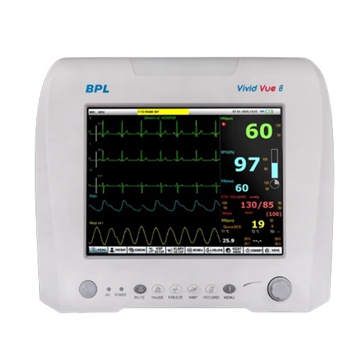 BPL Medical Technologies Vivid Vue 8 Patient Monitor With ECG