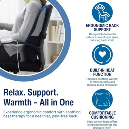 Medikart Premium Heating Back Support Cushion