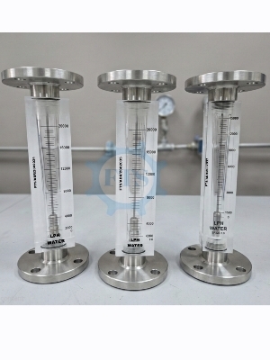 ऐक्रेलिक बॉडी ROTAMETER फ्लैन्ज़ एंड