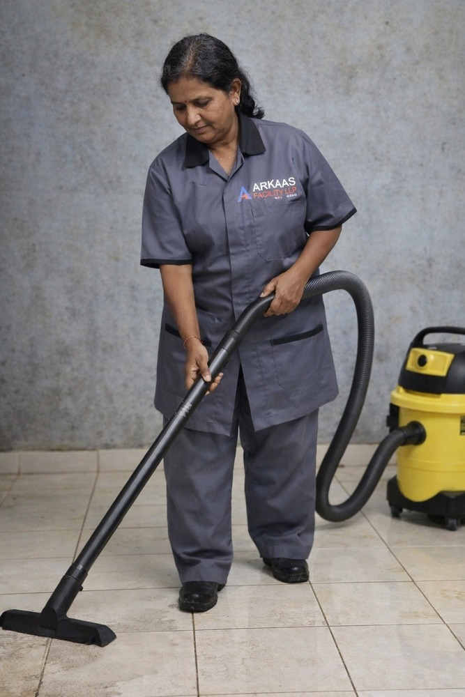 Floor Cleaning Through Vaccum By Arkaas Facilities