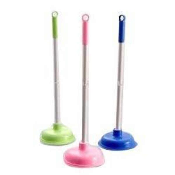 Toilet Pusher - Plastic Material | Red Color, High Quality For Cleaning And Household Use