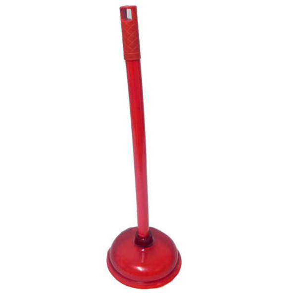 Toilet Pusher - Plastic Material | Red Color, High Quality For Cleaning And Household Use